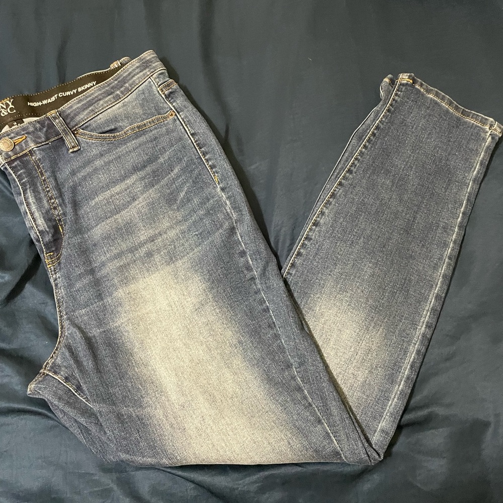 Dark blue jeans